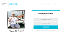 Tablet Screenshot of daviddekel.com